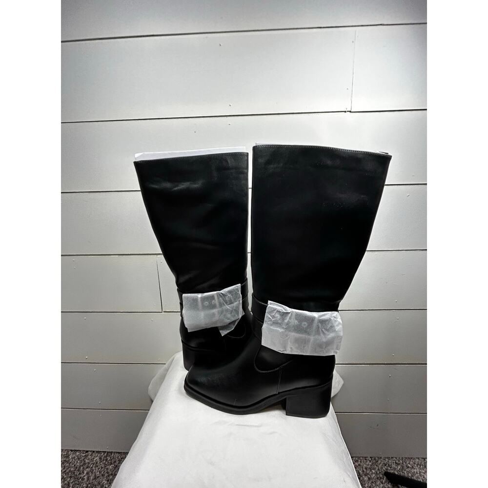 NIB-The Drop Women's Sage Tall Biker Boot w/ Buckles Backl Size 9 NEW - Picture 7 of 13